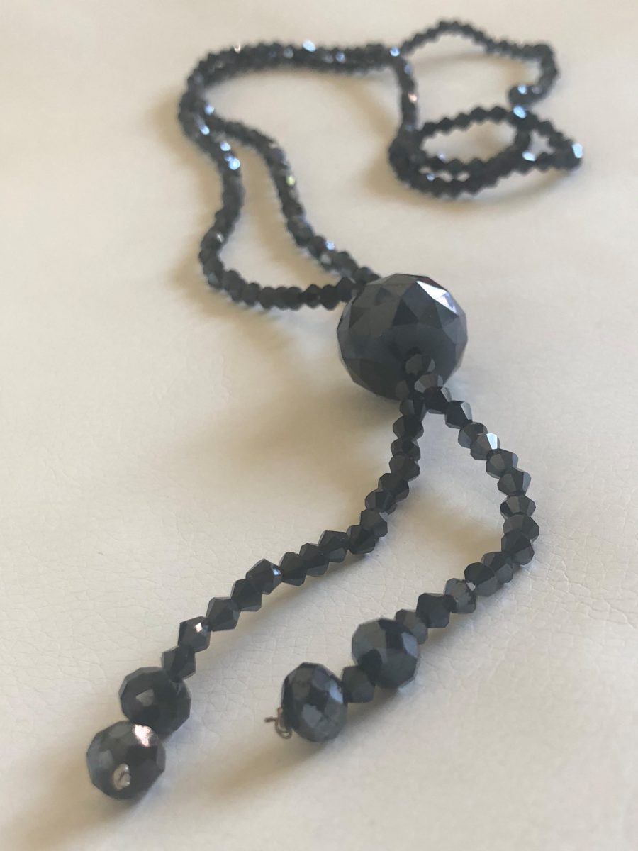 Black Seed Bead Necklace, Thin 1.5mm Single Strand – Kathy Bankston