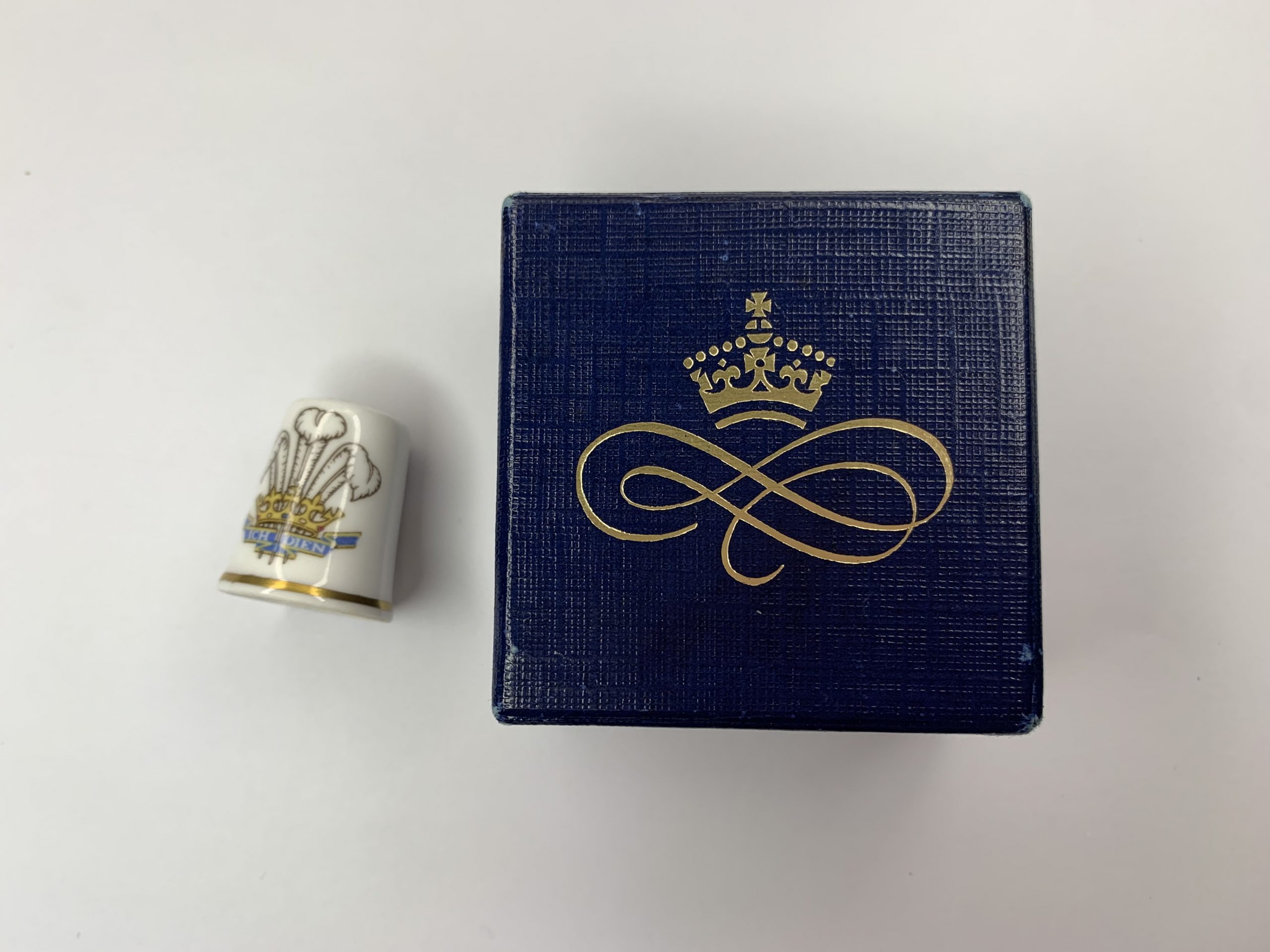 Antiques and Collectibles - Porcelain Thimble - Royal Worcester Commemorative Thimble on the Marriage of HRH Charles and Lady Diana Spencer 29 July 1981 #ML714