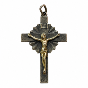 Pendant - Silver Crucifix Jesus Cross Charm Pendant - ML3774